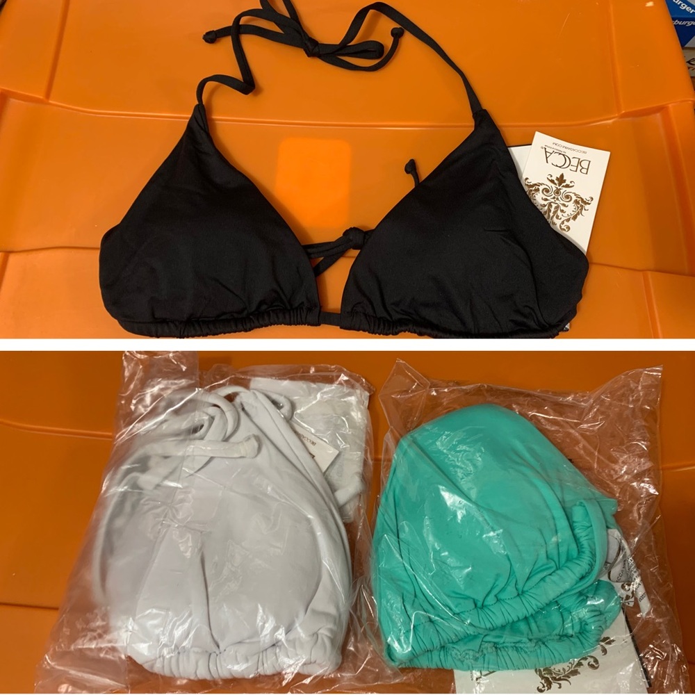 NWT 🏷 3 Becca Bikini Tops